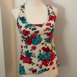 2/$5 Blue & Pink Tank Top w/ Lace Back FINAL PRICE